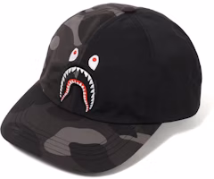 Bape Color Camo Shark Panel Cap Black Bape Color Camo Shark Panel Cap Black