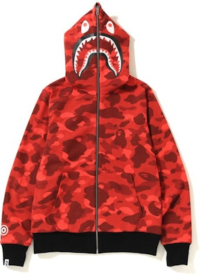 Bape ponr shark hoodie camo hotsell