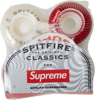 Supreme Spitfire Classic Wheels (Set of 4) 51mm Red