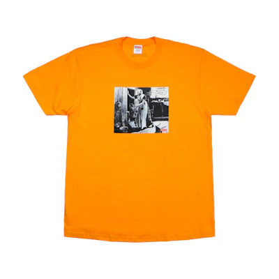 Supreme Mike Kelley Hiding From Indians Tee Bright Orange