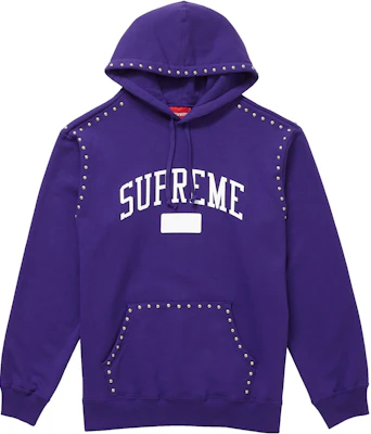 Purple on purple box 2025 logo hoodie
