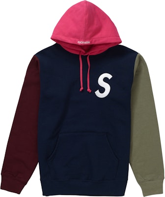 Supreme navy hoodie size S