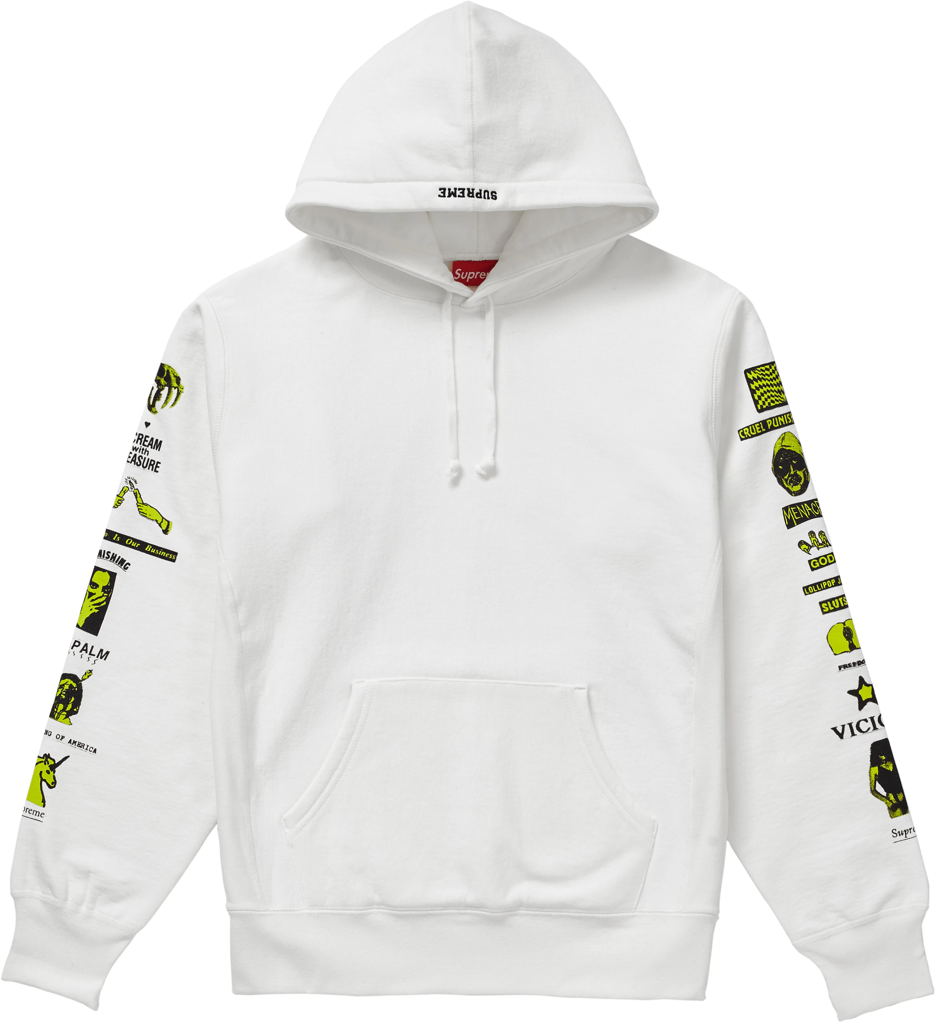 Menace hooded sweatshirt best sale supreme