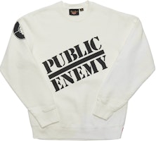 Supreme UNDERCOVER/Public Enemy Crewneck Sweatshirt White Supreme UNDERCOVER/Public Enemy Crewneck Sweatshirt White