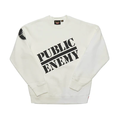 Supreme UNDERCOVER/Public Enemy Crewneck Sweatshirt White