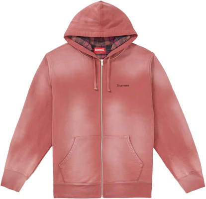 Bleached zip up sweatshirt supreme outlet