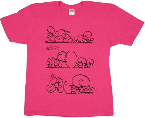 Supreme System Tee Dark Pink Novelship