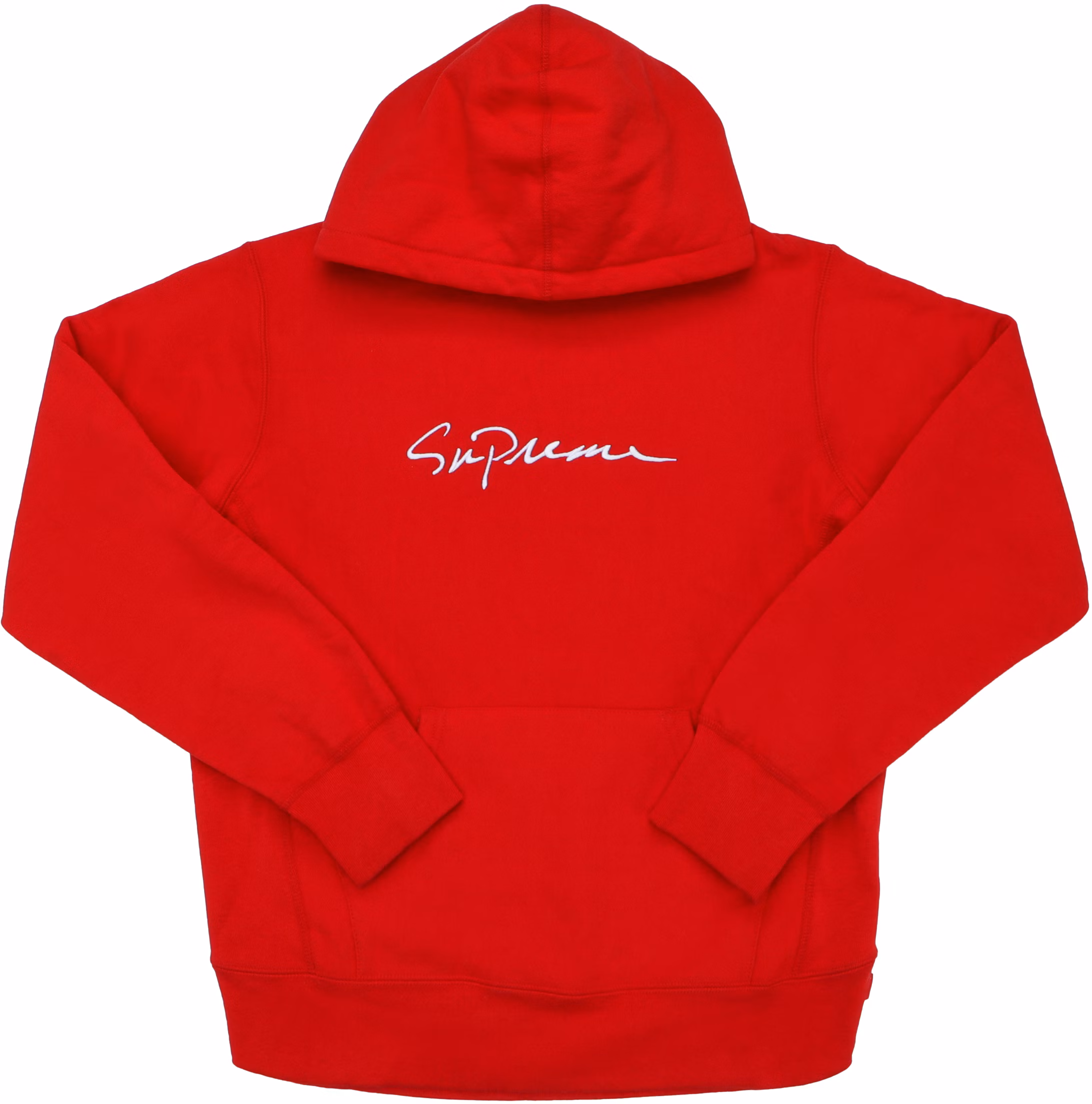 Supreme Classic Script Hooded Sweatshirt Red Novelship