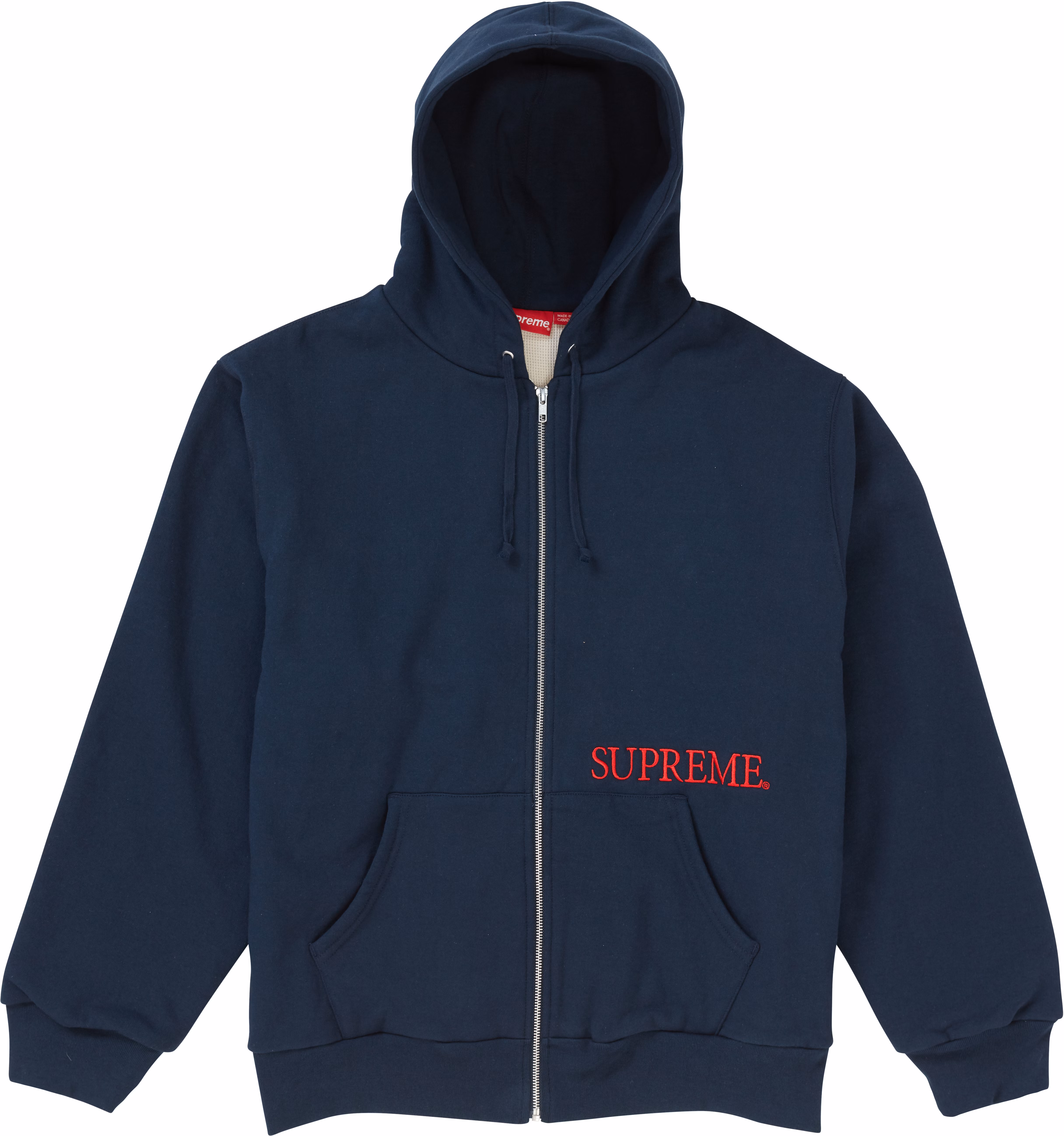 Supreme thermal 2025 zip up sweatshirt
