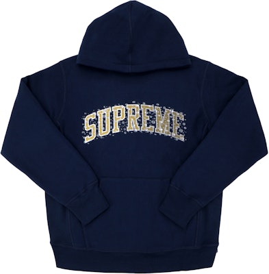Supreme Water Arc Hooded Sweatshirt Navy