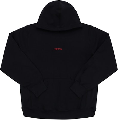 Supreme Trademark Hooded Sweatshirt Black - Novelship