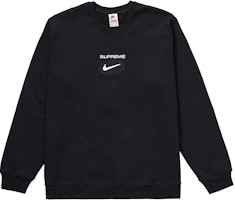 Supreme x Nike Swoosh Sweater Black - Novelship