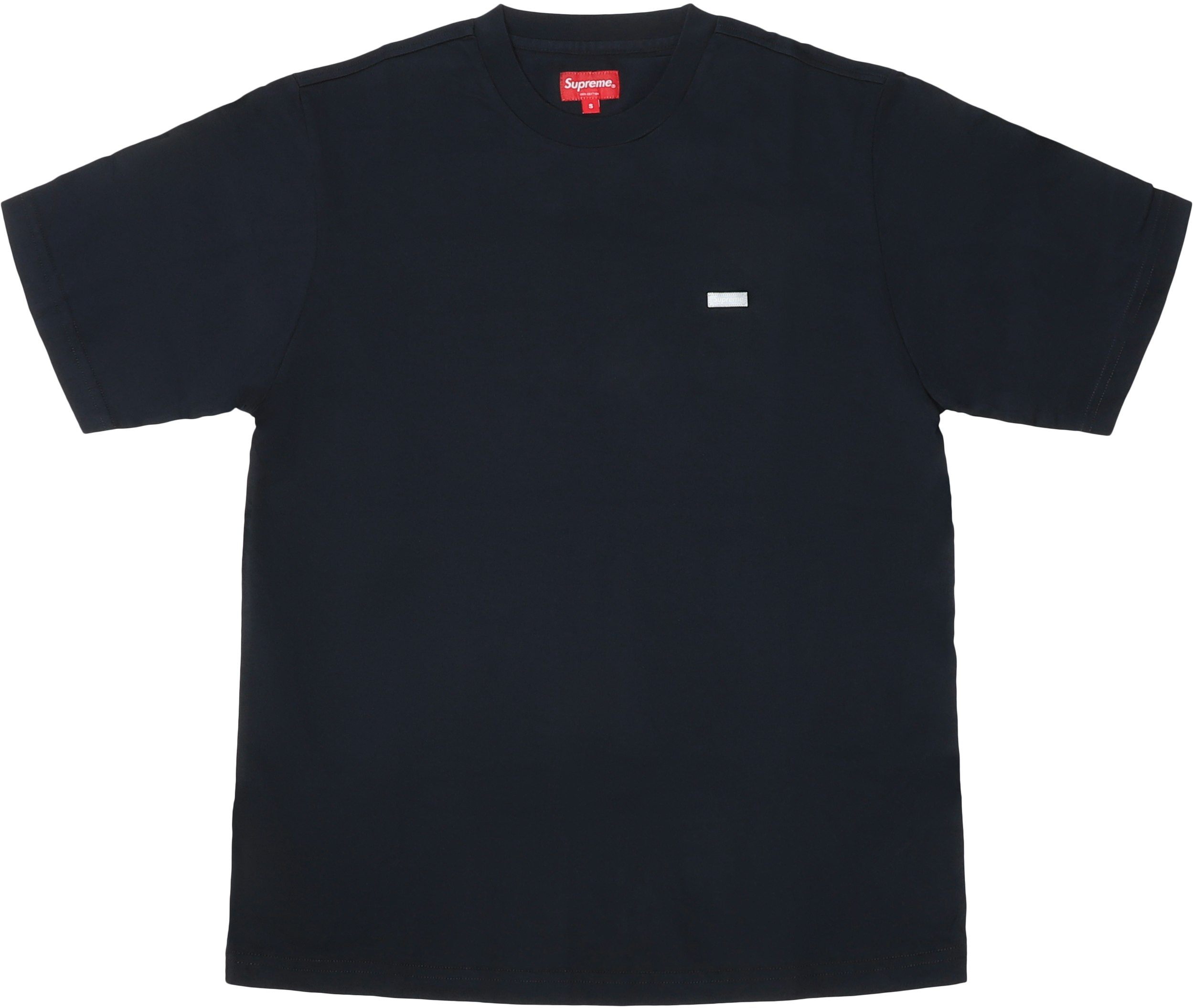supreme-reflective-small-box-tee-navy