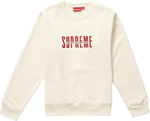 Supreme sales crewneck natural