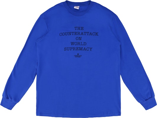 Supreme UNDERCOVER/Public Enemy Counterattack L/S Tee Royal