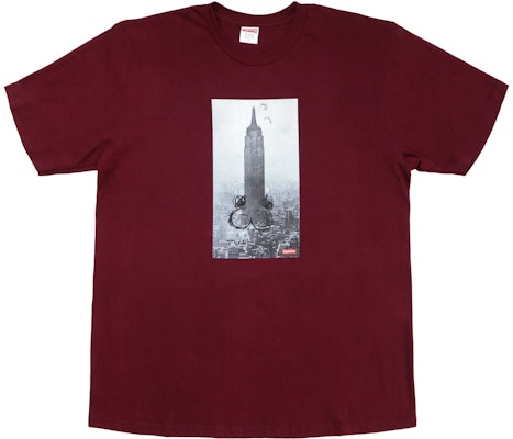 Supreme Mike Kelley The Empire State Tee Burgundy Novelship