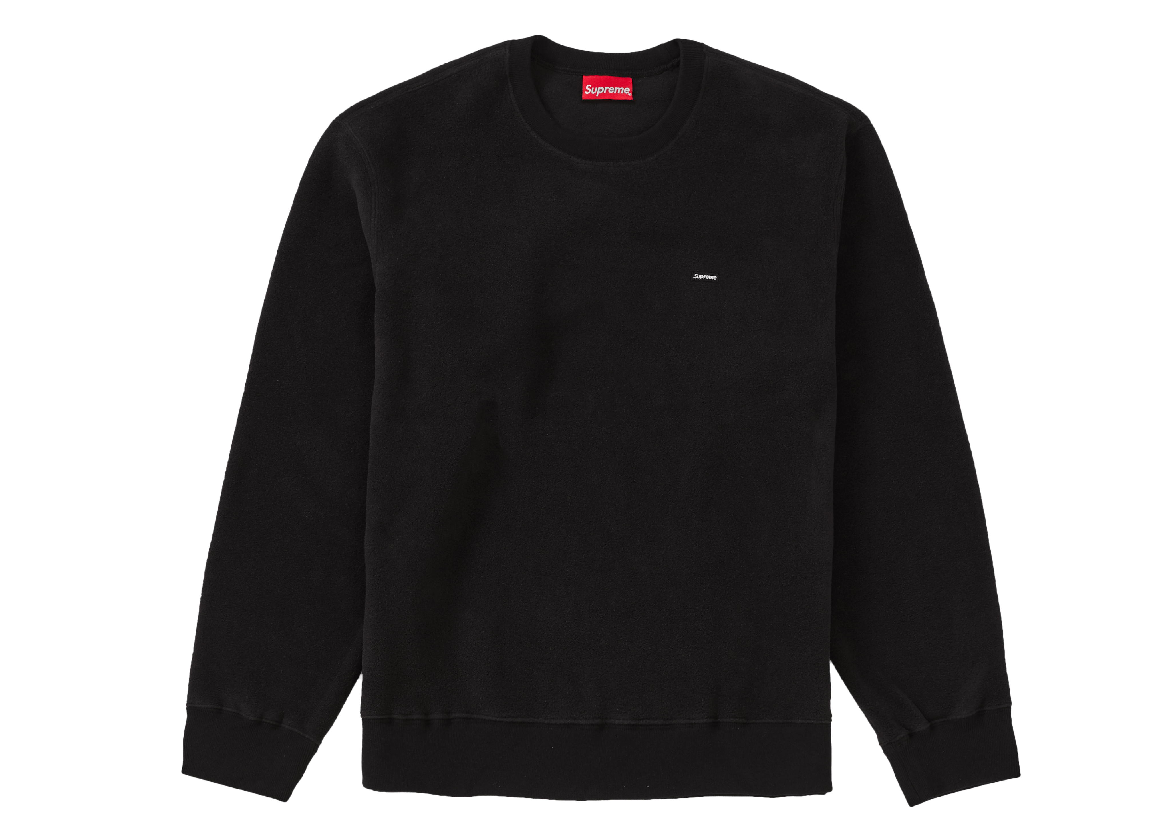Supreme Polartec Small Box Crewneck Sweatshirt Black - Novelship