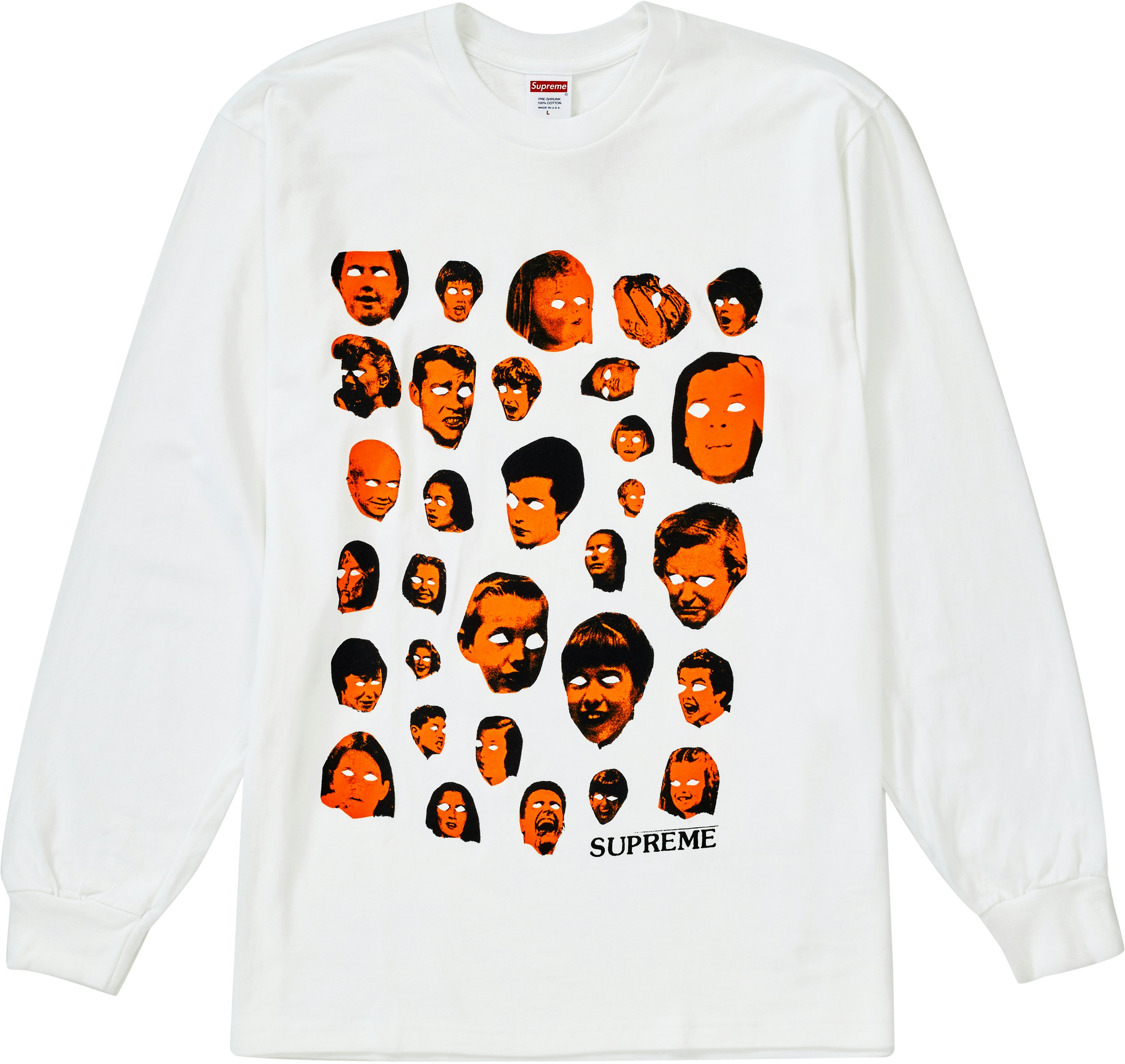 Supreme faces top tee white