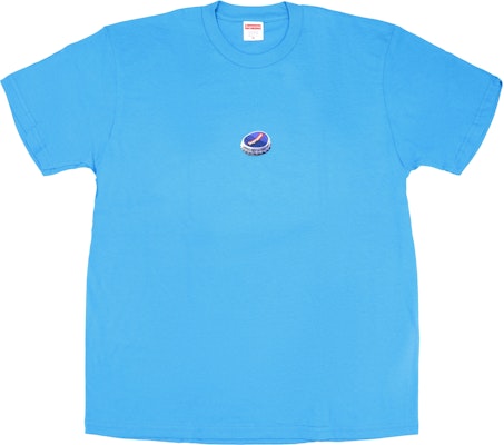 Supreme Bottle Cap Tee Bright Blue Novelship