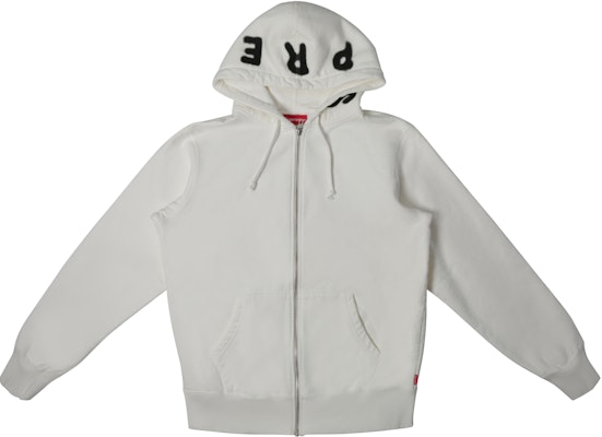 White zip sales up sweatshirt
