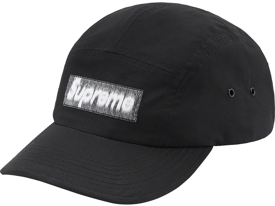 supreme-reversed-label-camp-cap-black