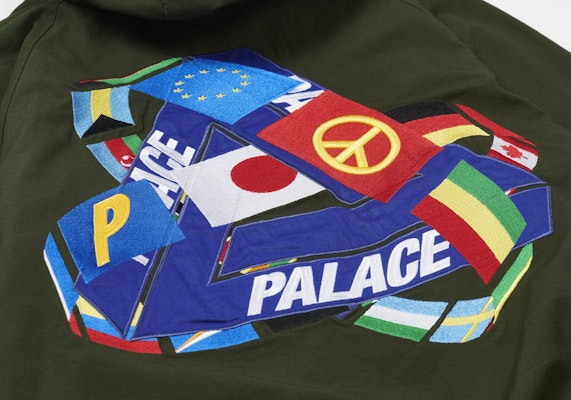 PALACE TRI-FLAG HOODED JACKET OLIVE Lookbook PALACE TRI-FLAG HOODED JACKET OLIVE