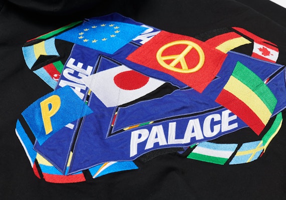 PALACE TRI-FLAG HOODED JACKET BLACK Lookbook PALACE TRI-FLAG HOODED JACKET BLACK