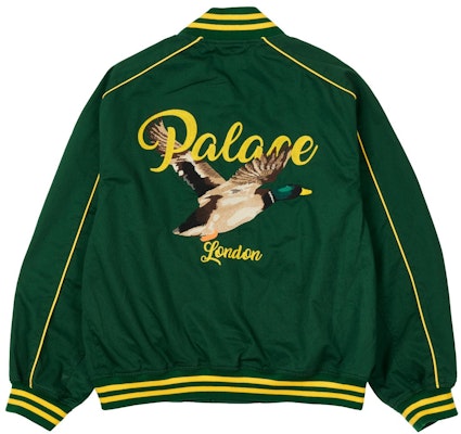 PALACE CHAIN STITCH BOMBER JACKET GREEN Buy PALACE CHAIN STITCH BOMBER JACKET GREEN
