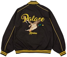 PALACE CHAIN STITCH BOMBER JACKET BLACK PALACE CHAIN STITCH BOMBER JACKET BLACK