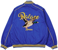 PALACE CHAIN STITCH BOMBER JACKET BLUE PALACE CHAIN STITCH BOMBER JACKET BLUE