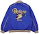 PALACE CHAIN STITCH BOMBER JACKET BLUE