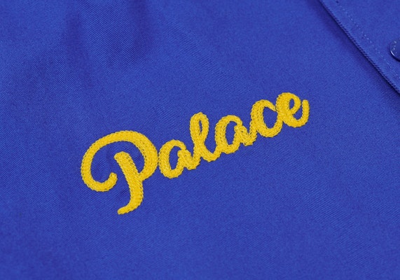 PALACE CHAIN STITCH BOMBER JACKET BLUE Shop PALACE CHAIN STITCH BOMBER JACKET BLUE