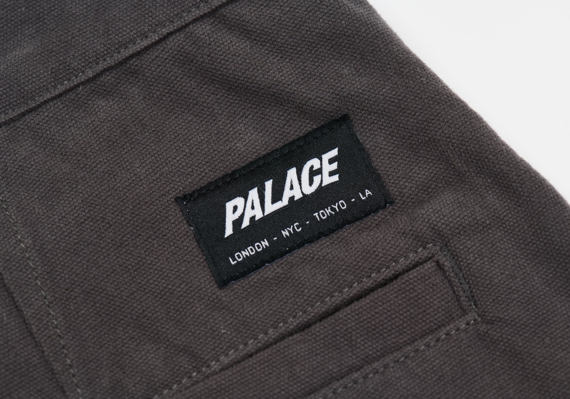 Buy PALACE CANVAS PLAIN PANT WASHED BLACK - Novelship