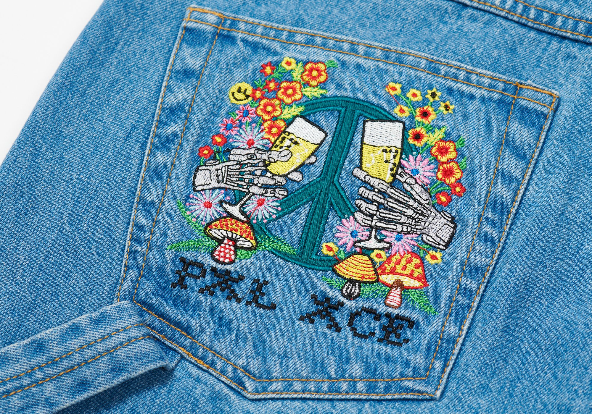 Lookbook 宮殿嬉皮敬禮石洗牛仔短褲