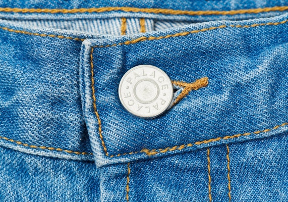PALACE HIPPY SALUTE DENIM SHORTS STONE WASH Shop PALACE HIPPY SALUTE DENIM SHORTS STONE WASH