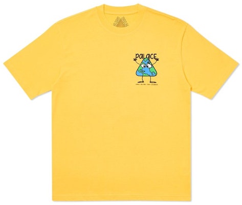 Palace Globlerone T-Shirt Yellow Buy Palace Globlerone T-Shirt Yellow