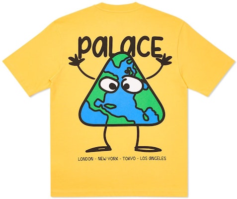Palace Globlerone T-Shirt Yellow Order Palace Globlerone T-Shirt Yellow