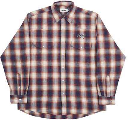 Palace Rodeo Shirt Red/Grey Buy Palace Rodeo Shirt Red/Grey