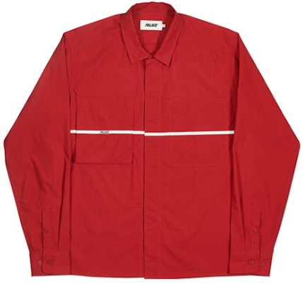 Palace S-Plaket Overshirt Red Buy Palace S-Plaket Overshirt Red