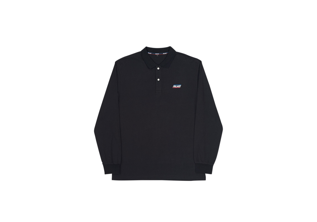 Buy パレス ロングスリーブポロ ブラック
