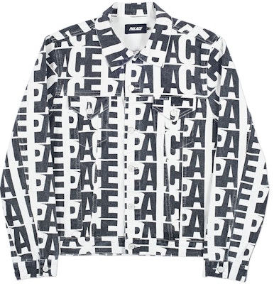 Palace Repeater Donim Jacket White Buy Palace Repeater Donim Jacket White