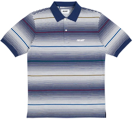 Palace Ghost Stripe Polo Navy Buy Palace Ghost Stripe Polo Navy