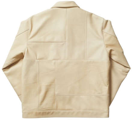 Palace Leather Panel Jacket Cream Order Palace Leather Panel Jacket Cream