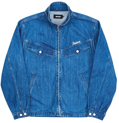 Palace Denim Zip Funnel Blue Buy Palace Denim Zip Funnel Blue