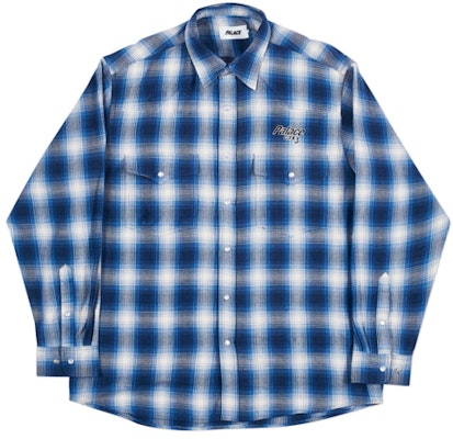 Palace Rodeo Shirt Blue/White Buy Palace Rodeo Shirt Blue/White