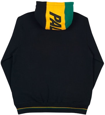 Palace Flagin Hood Black Green Yellow Novelship