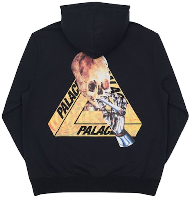 Palace Skeledon Hood Black Yellow Novelship