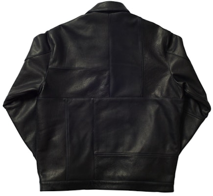 Palace Leather Panel Jacket Black Order Palace Leather Panel Jacket Black