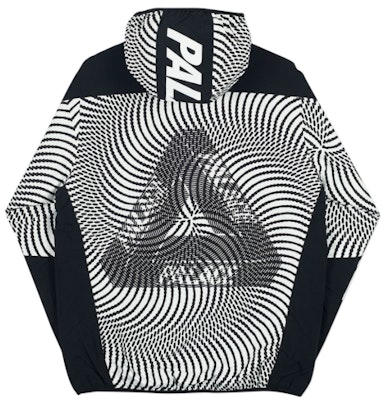 Palace Swirl Hood Jacket Black/White - Novelship