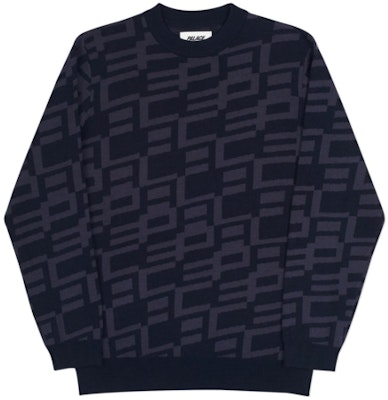 Palace Geo Knit Black/Grey Buy Palace Geo Knit Black/Grey
